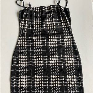 Black and white spaghetti strap dress. Size L